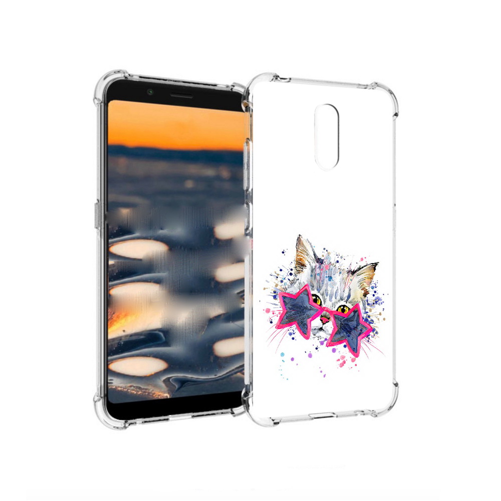 

Чехол MyPads Tocco для Nokia C2 звездные очки (PT227055.113.353), Прозрачный, Tocco