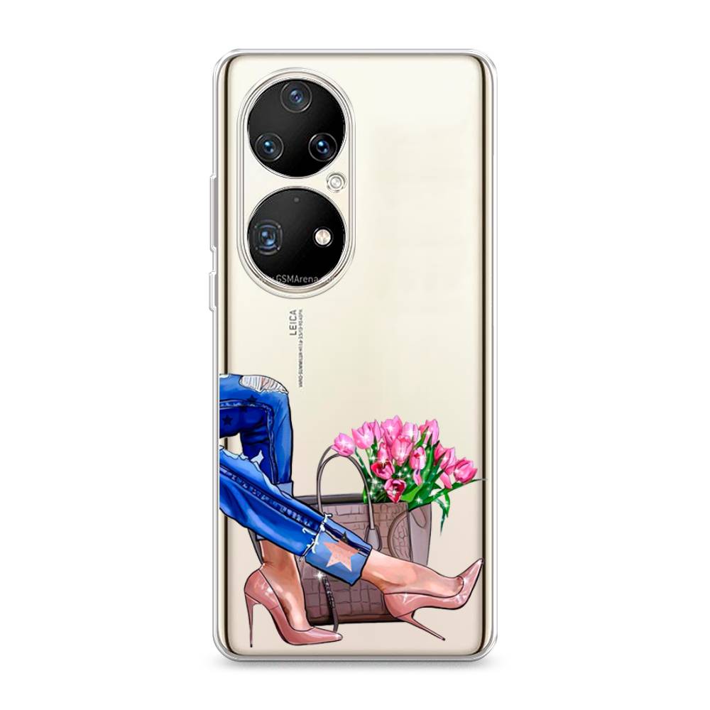 

Чехол Awog на Huawei P50 Pro "Каблучки", Разноцветный, 6105050-7