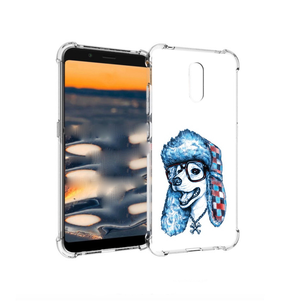 

Чехол MyPads Tocco для Nokia C2 зимний пес (PT227055.113.362), Прозрачный, Tocco