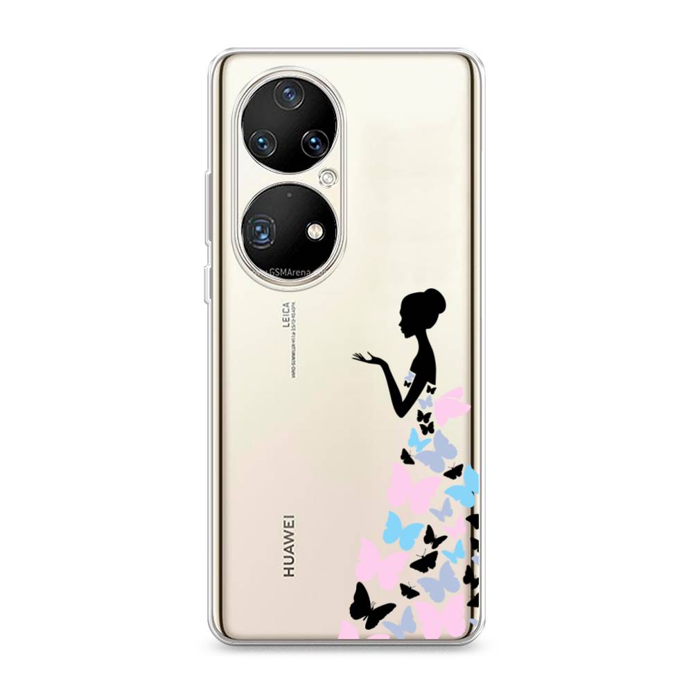 фото Чехол awog "платье из бабочек" для huawei p50 pro