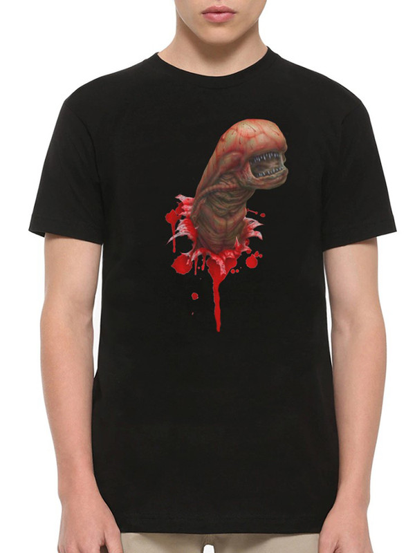 

Футболка мужская DreamShirts Studio Чужой Внутри / Alien / черная XL, Черный, Чужой Внутри / Alien /