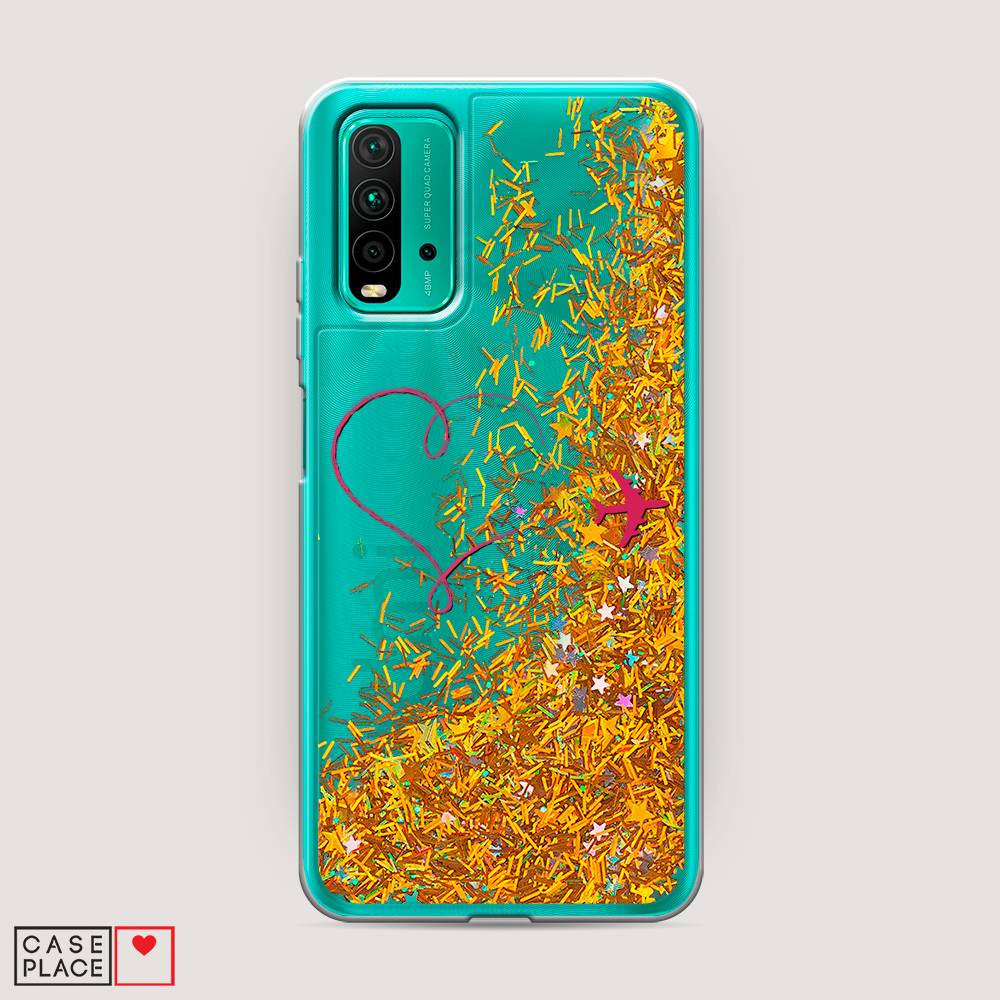 

Чехол Awog на Xiaomi Redmi 9T "Сердце и самолет", Разноцветный, 39890-1