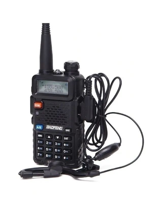 

Рация Baofeng UV-5R 8W, радиостанция для охоты, поиска, работы, охраны, Черный, UV-5R