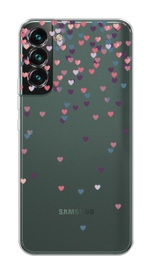 

Чехол на Samsung Galaxy S22 "Посыпка сердечки", Розовый;фиолетовый, 2103850-3