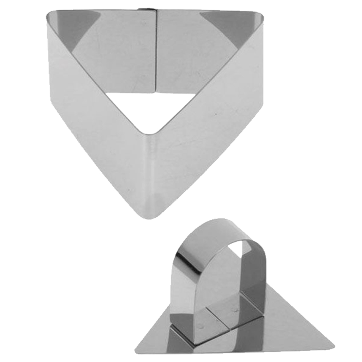 фото Форма для печенья и муссовых десертов треугольник, 8х4х8 см, kitchen angel ka-form-20