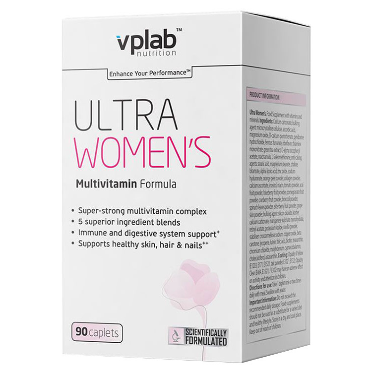 фото Витаминно-минеральный комплекс vplab ultra women's 90 таблеток