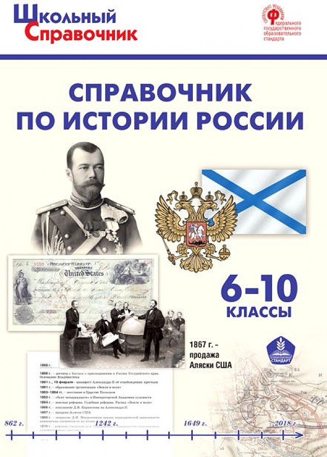 фото Справочник по истории россии. 6-10 классы вако