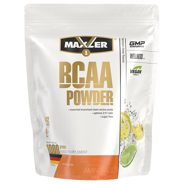 фото Аминокислоты бцаа maxler bcaa powder sugar free 1000 гр (лимон-лайм)