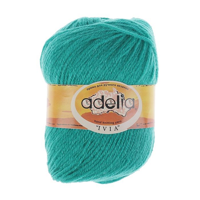 

Вязание Пряжа ADELIA "IVIA" 4 шт, в упак, цвет зеленый IVIA-028, 150 м от Adelia