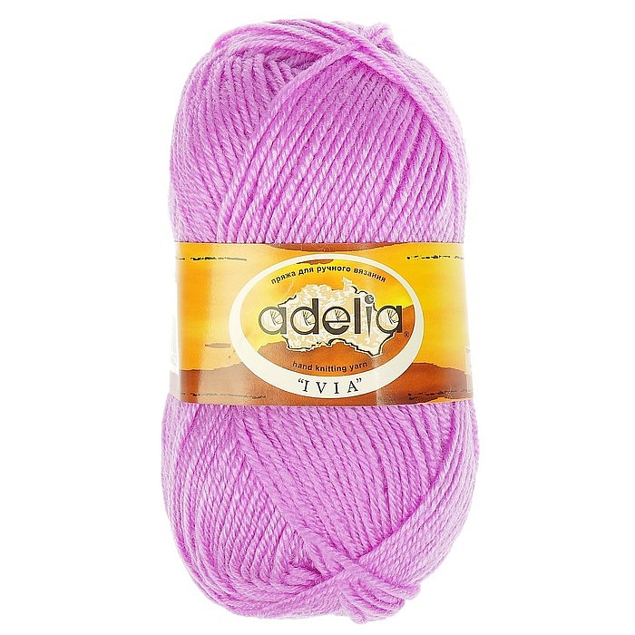 

Пряжа Adelia ivia-114 IVIA сиреневый, IVIA