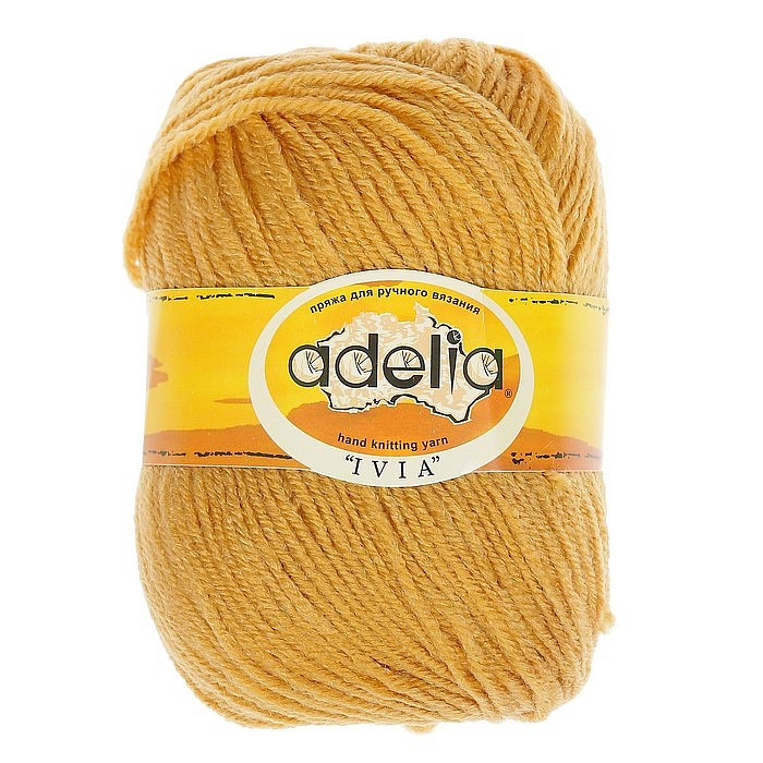 

Пряжа Adelia ivia-444 IVIA темно-бежевый, IVIA