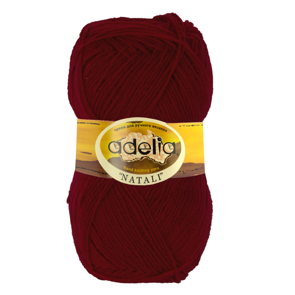 

Пряжа Adelia natali-07 NATALI 07 бордовый, NATALI