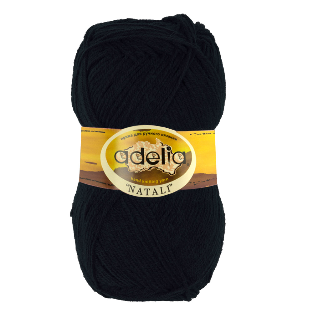 

Пряжа Adelia natali-20 NATALI 20 черный, NATALI
