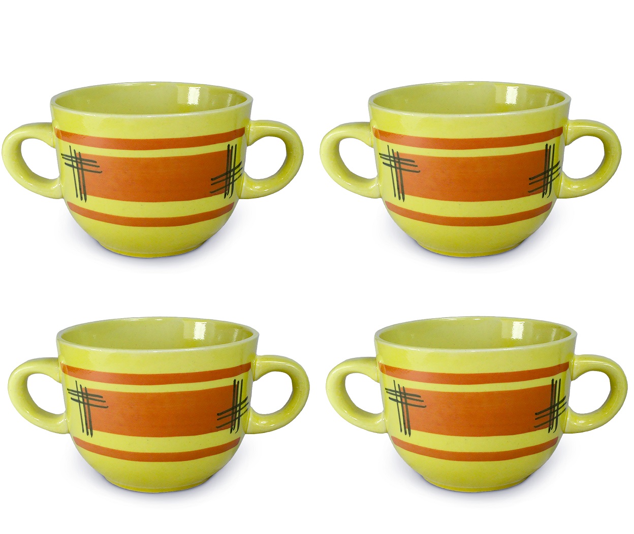 

Комплект Бульонниц "Абстракция"(2ручки) 0,8л. 4шт. Солнечногорская керамика, 7610.4 'Абстракция'(2руч.) 0,8л. 4шт.