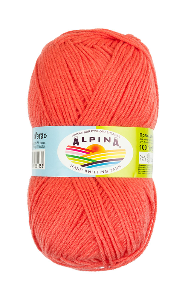 

Пряжа Alpina VERA-28 VERA 28 светло-красный, VERA