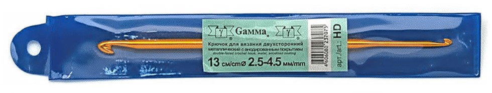 фото Крючок gamma металлический двухсторонний 13 см d 2,5 - 4,5 мм гамма