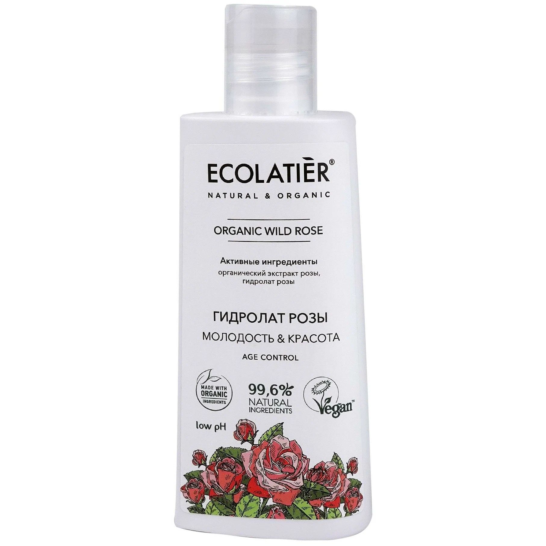 Гидролат для лица Ecolatier Organic Wild Rose экстракт розы 150 мл матовые румяна для лица pupa extreme blush matt 3 wild rose