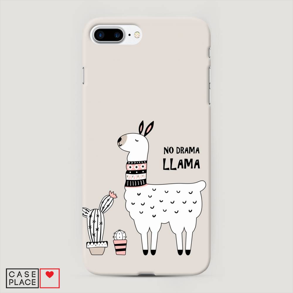 

Пластиковый чехол "No drama LLama" на Apple iPhone 8 Plus, 10920-1