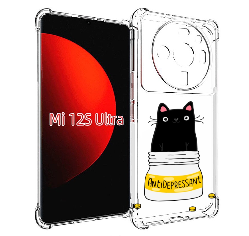 

Чехол MyPads Антидеприсан для Xiaomi 12S Ultra, Прозрачный, Tocco