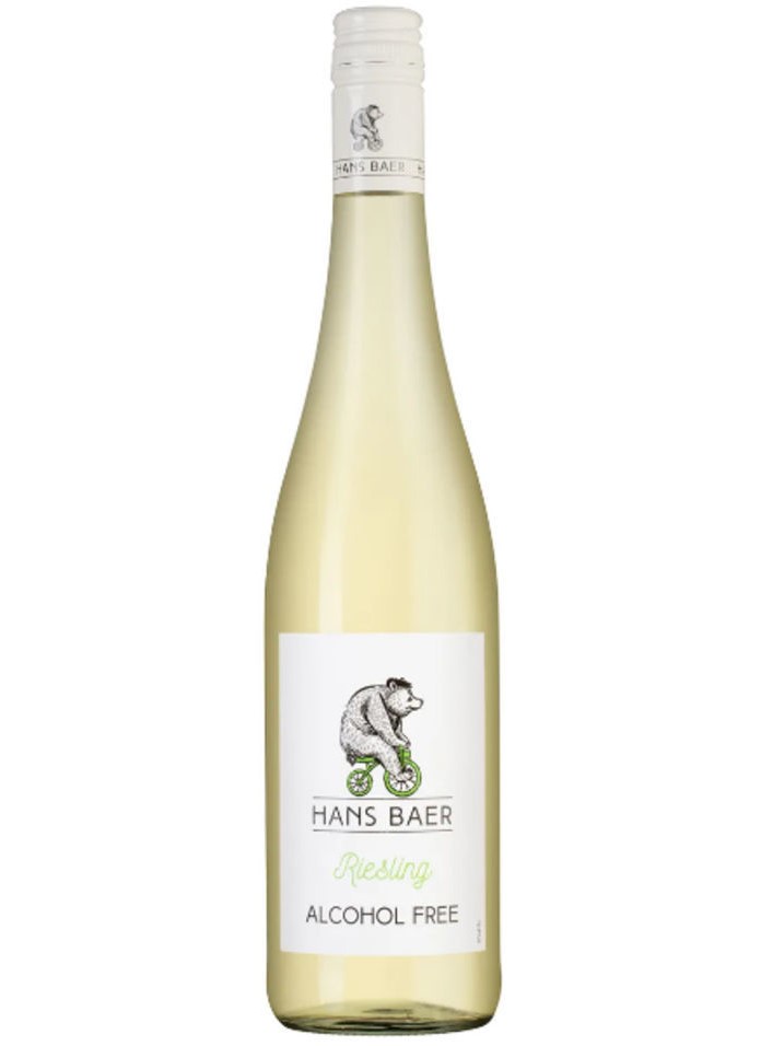 фото Вино hans baer riesling безалкогольное белое 0.75л