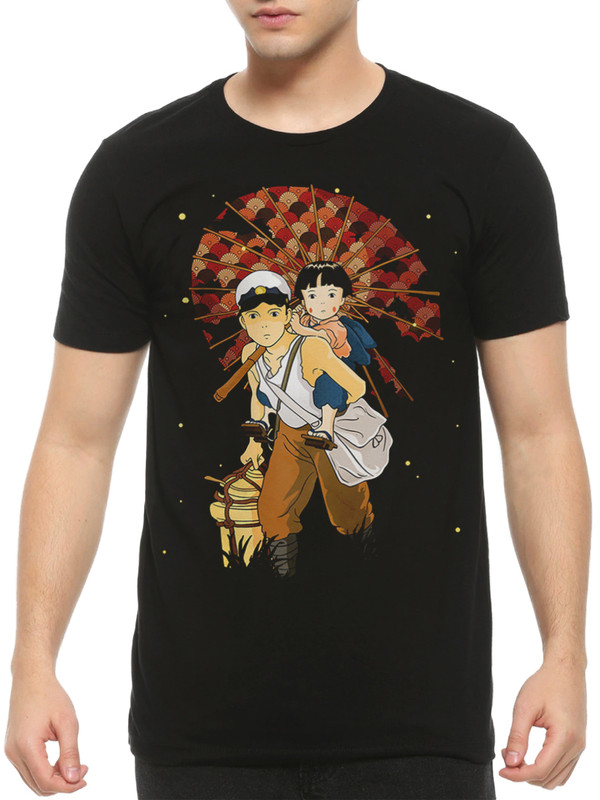 

Футболка мужская DreamShirts Studio Могила светлячков / Аниме / черная XL, Черный, Могила светлячков / Аниме /