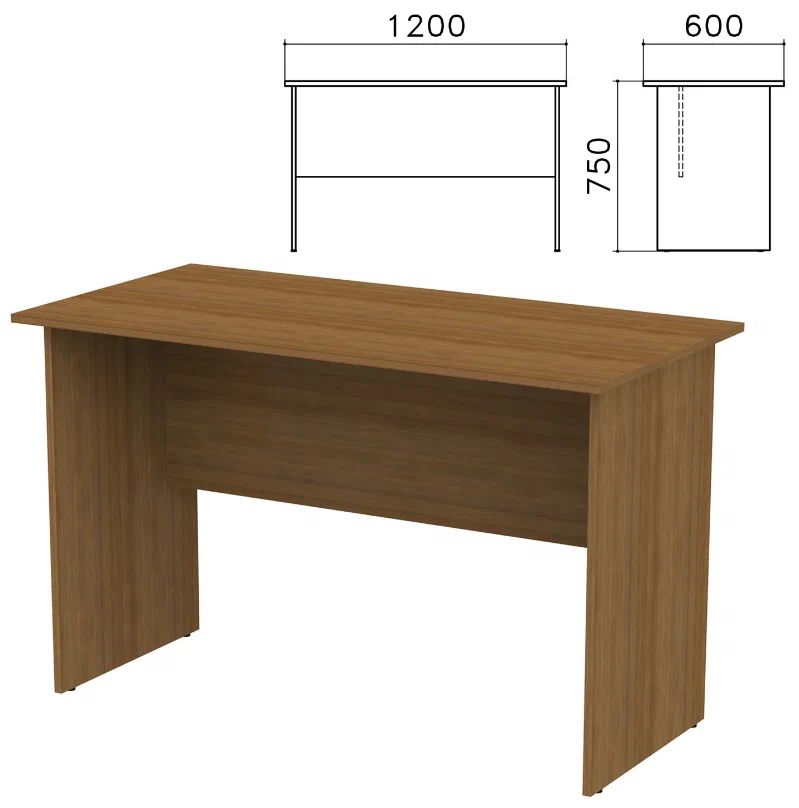 Стол письменный Канц 1200х600х750 мм цвет орех пирамидальный СК229 8384₽