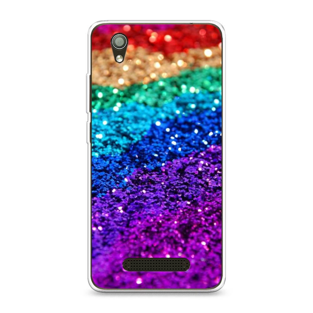 

Чехол Awog на ZTE Blade X3 / ЗТЕ Блэйд X3 "Блестящая радуга рисунок", 130650-3