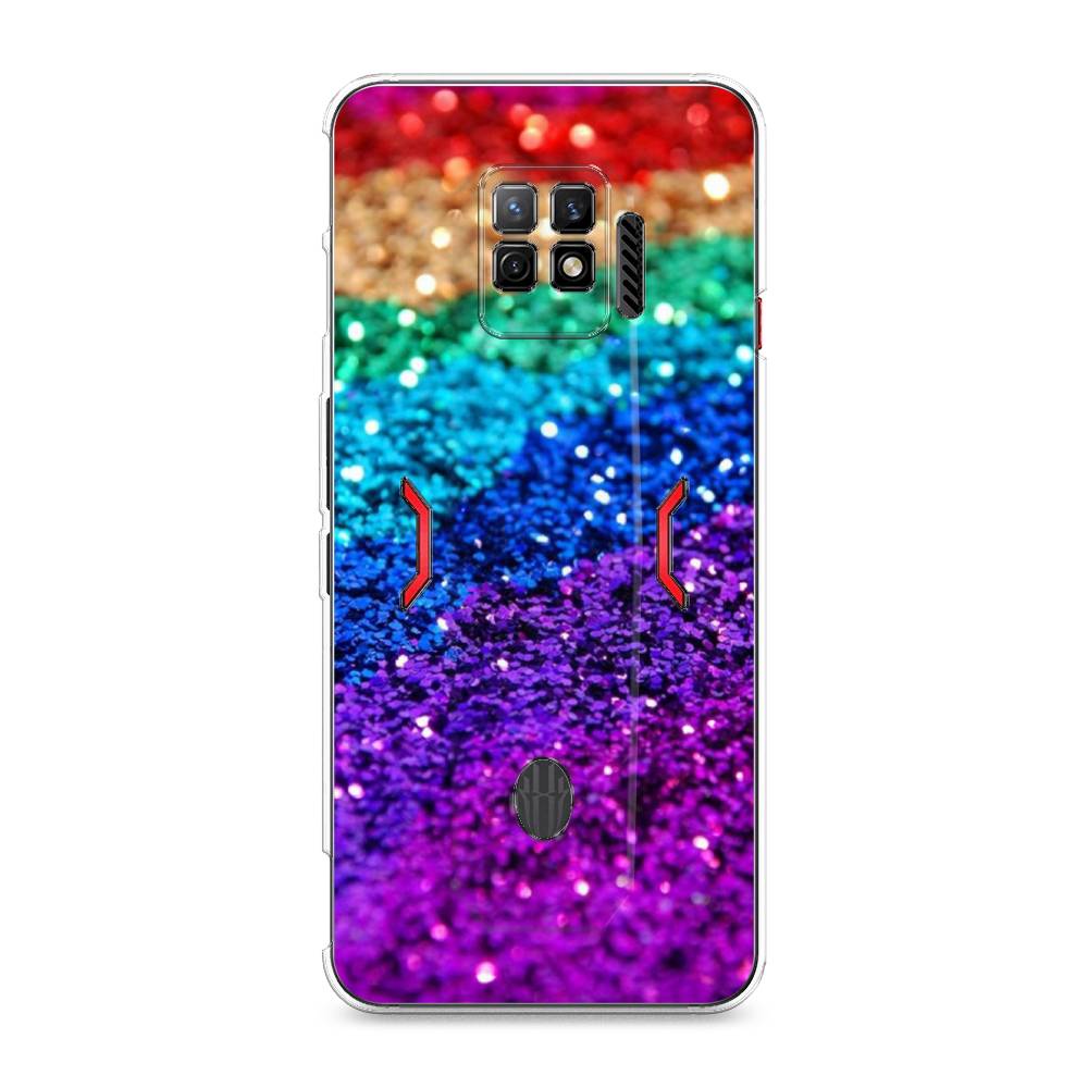 

Чехол Awog на ZTE Nubia Red Magic 7 Pro Блестящая радуга рисунок", 136050-3