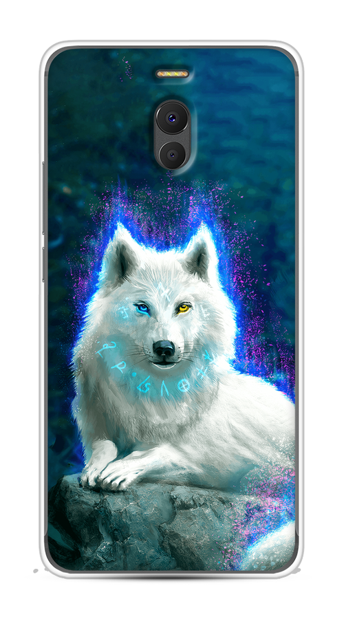 

Чехол Awog на Meizu M6 Note "Белоснежный волк", Белый;зеленый;фиолетовый, 72150-2
