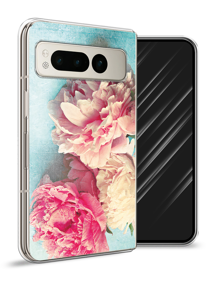 

Чехол Awog на Google Pixel Fold "Пионы new", Бирюзовый, 271850-1