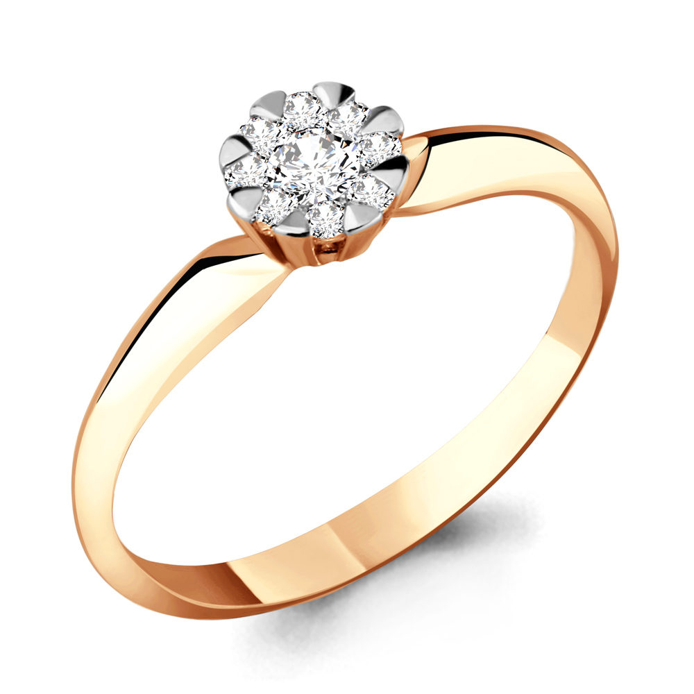 

Кольцо из красного золота с бриллиантом Aquamarine 961659к_585_кз р, 961659к_585_кз