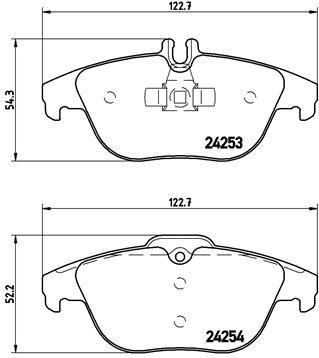 

Тормозные колодки brembo задние для Mercedes-Benz C180, C180 Kompressor P50068