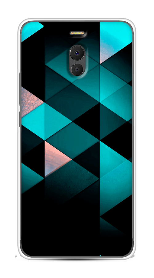 

Чехол Awog на Meizu M6 Note "Геометрия 16", Голубой;черный, 72150-3