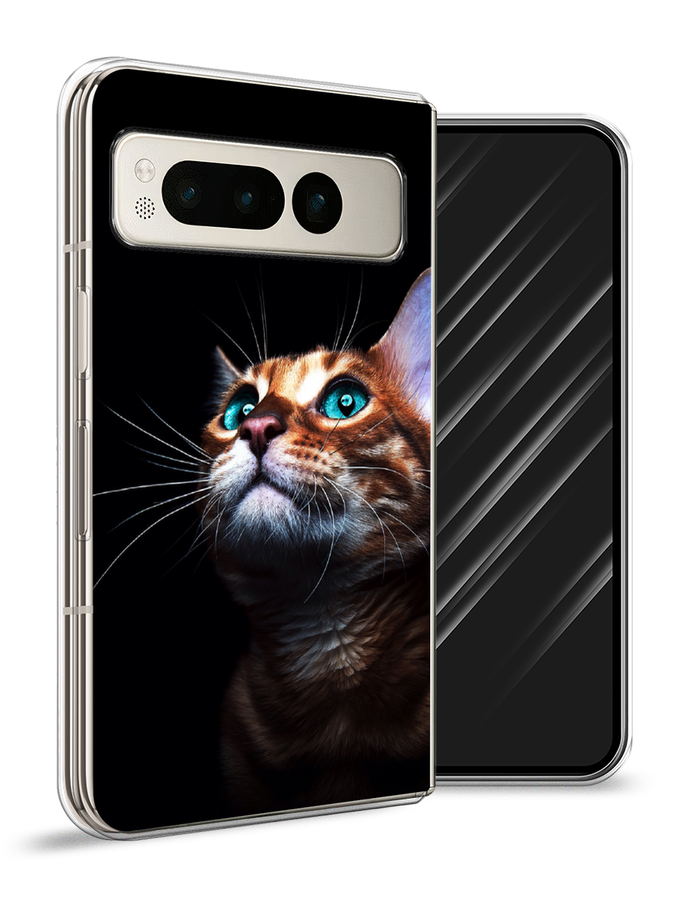 

Чехол Awog на Google Pixel Fold "Мечтательный кот", Коричневый, 271850-1