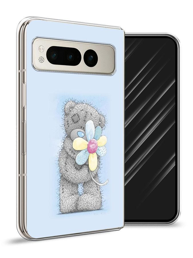 

Чехол Awog на Google Pixel Fold "Me to you с ромашкой", Голубой;серый;желтый, 271850-1