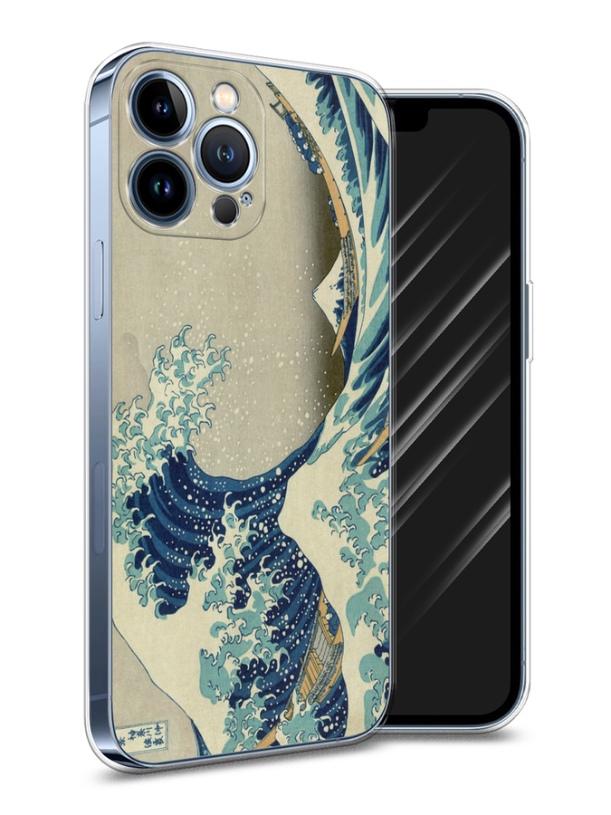 

Чехол Awog на Apple iPhone 13 Pro Max / Айфон 13 Pro Max "Большая волна в Канагаве", Разноцветный, 14450-9