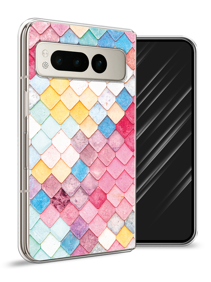 

Чехол Awog на Google Pixel Fold "Нежные ромбики", Красный, 271850-1