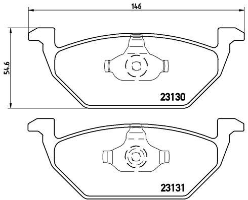 

Тормозные колодки brembo дисковые для Audi A3/Seat Cordoba Ibiza/Skoda Fabia P85041