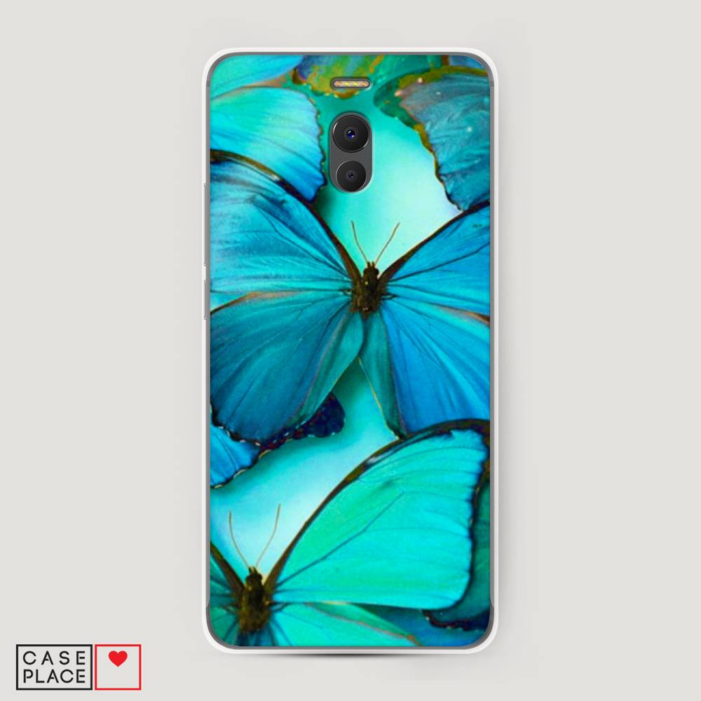 фото Чехол awog "неоновые бабочки" для meizu m6 note