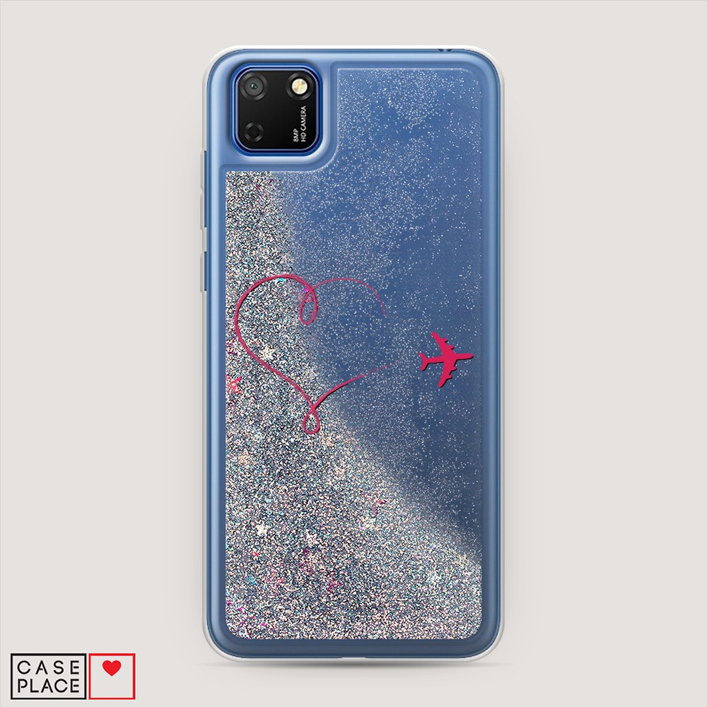 

Чехол Awog на Honor 9S/Huawei Y5p "Сердце и самолет", Разноцветный, 6102691-1