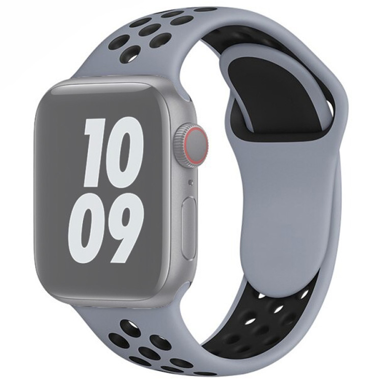 

Ремешок для Apple Watch 1-6/SE 42/44 мм InnoZone Vent - Серый/Черный (APWTSIH42-98)