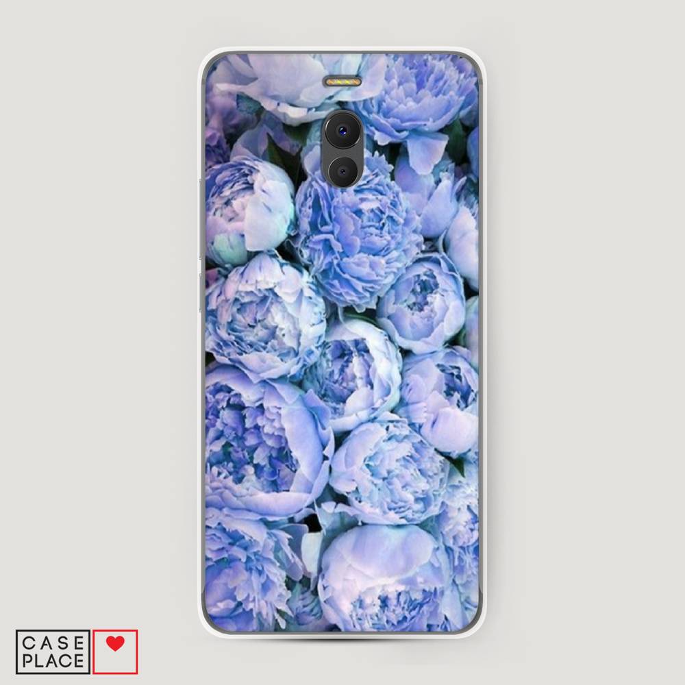 

Чехол Awog на Meizu M6 Note "Пионы голубые", Голубой, 72150-8