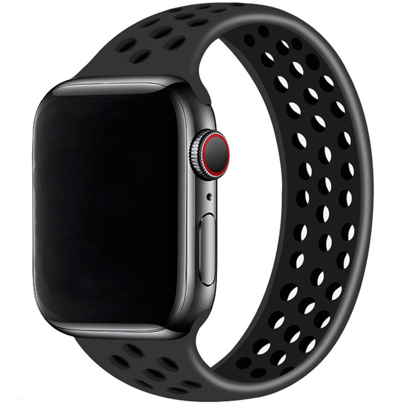 фото Ремешок для apple watch 1-6/se 42/44 мм innozone vent 156мм - черный (apwtsih-l42-04)