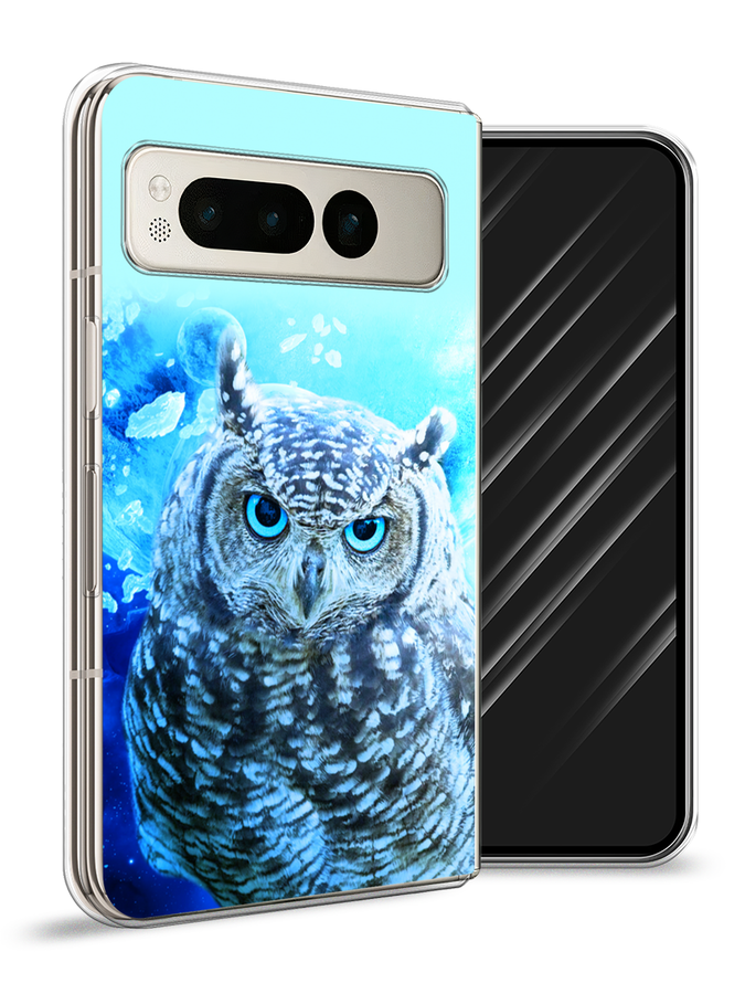 

Чехол Awog на Google Pixel Fold "Сова арт 7", Синий;голубой, 271850-1