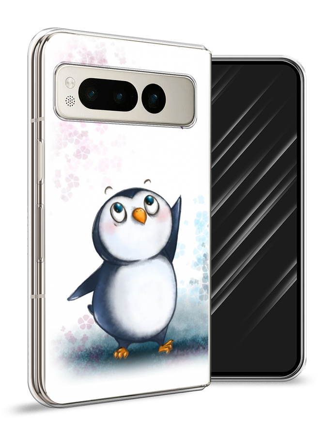 

Чехол Awog на Google Pixel Fold "Пингвин и сердечко", Белый, 271850-1