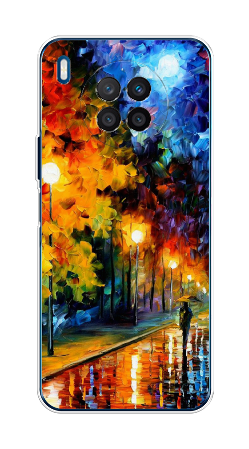 

Чехол на Huawei Nova 8i/Honor 50 lite "Безлюдная улочка", Оранжевый;желтый;синий, 6106350-1