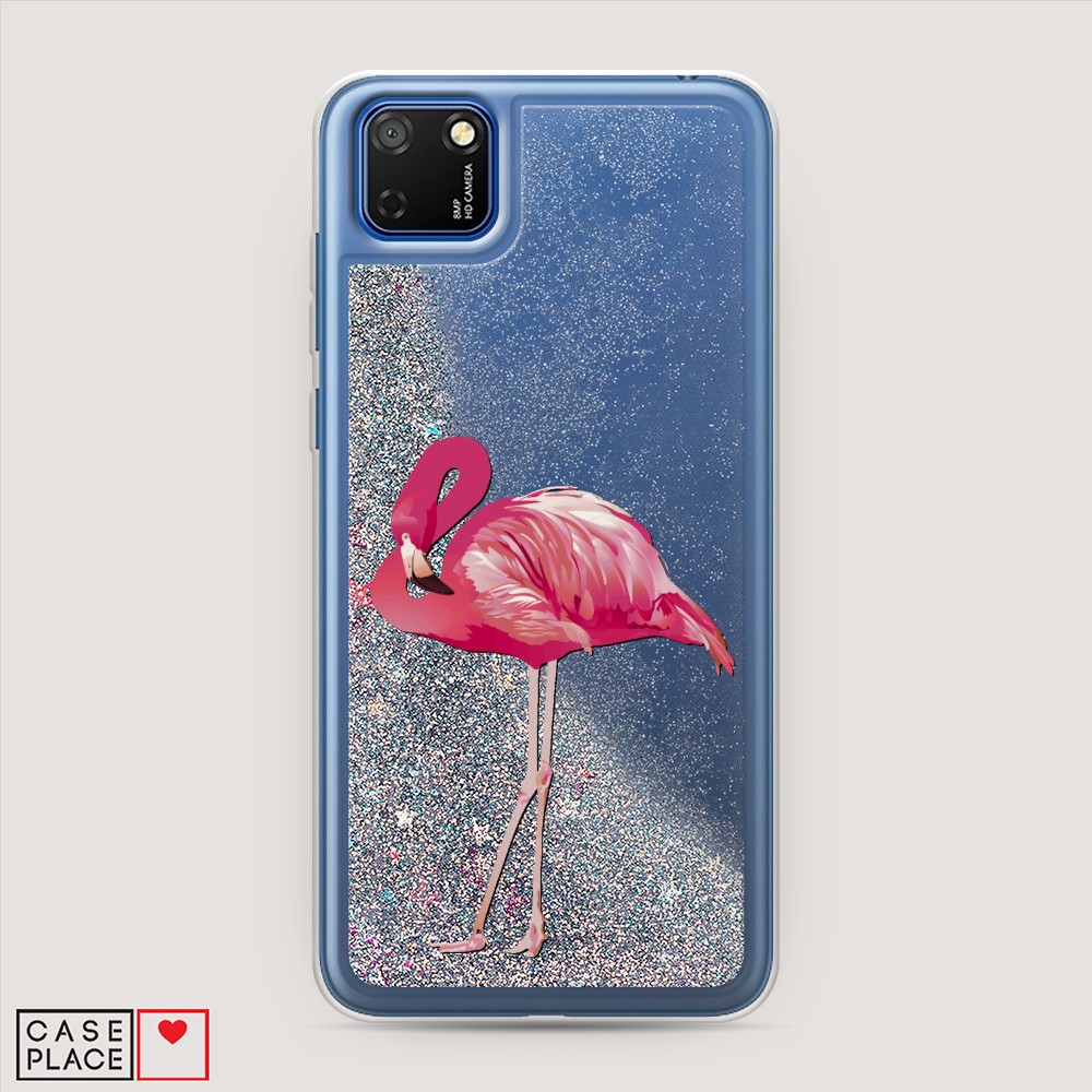 

Чехол Awog на Honor 9S/Huawei Y5p "Застенчивый фламинго", Разноцветный, 6102691-1