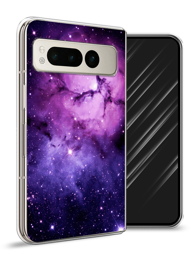 

Чехол Awog на Google Pixel Fold "Космос 18", Фиолетовый;черный;белый, 271850-1