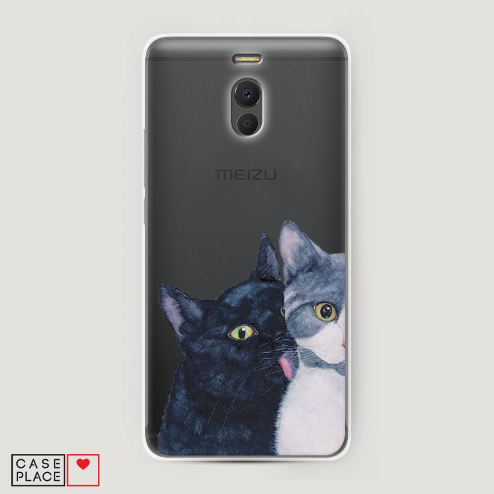 

Чехол Awog на Meizu M6 Note "Кошачья любовь", Синий, 72150-1