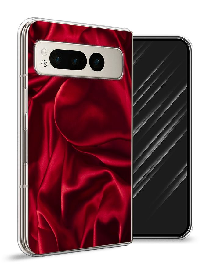 

Чехол Awog на Google Pixel Fold "Текстура красный шелк", 271850-1